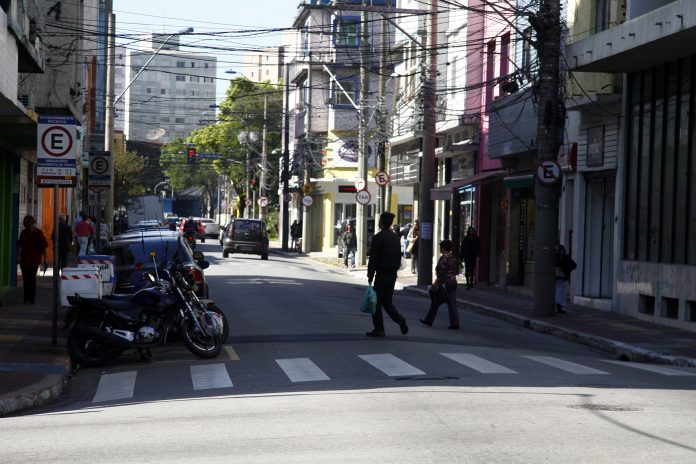 Rua Baraldi é uma das que possuem o sistema. Foto: Letícia Teixeira / PMSCS