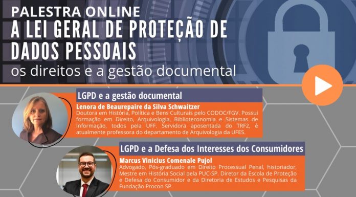 Consórcio promove live sobre a Lei Geral de Proteção de Dados Evento será transmitido pelo canal do Youtube da entidade. Arte: Divulgação/Consórcio ABC