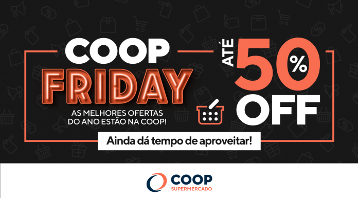 COOP Friday promete grandes descontos Além do supermercado, drogaria também está com descontos. Foto: Divulgação