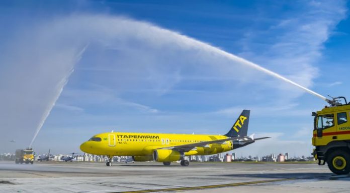 Itapemirim Transportes Aéreos inicia novos voos Voo para o aeroporto do Galeão, no Rio de Janeiro, é o primeiro da ITA a partir de Congonhas. Foto: Divulgação