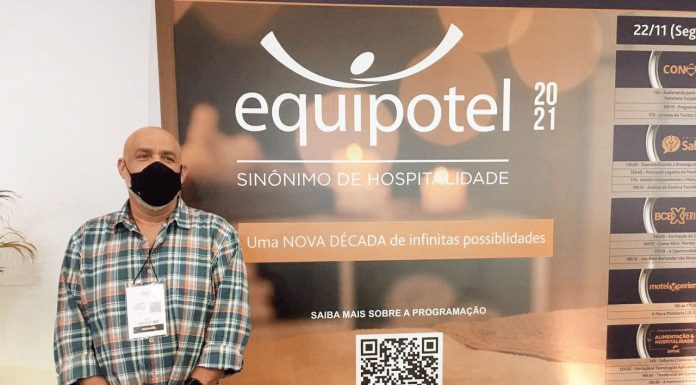 Sehal visita Equipotel 2021 Beto Moreira - Presidente do SEHAL. Foto: Davi Bonfim