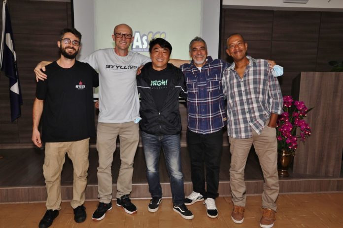 Fernando Miranda, Vildner De Santis, Jorge Kuge, Paulo Rude e Sérgio Fortunato. Foto: Marco Aurélio Zerlin