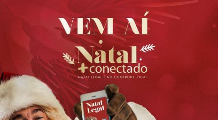 ACISCS lança novidade para o comércio Natal + Conectado promete animar o comércio no final de ano. Arte: Divulgação/ACISCS