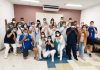 Hospital Nardini promove palestras sobre Novembro Azul Como forma de incentivo à prática de exercícios físicos, colaboradores participaram de aulas gratuitas de luta e dança, além de palestras educativas. Foto: Divulgação