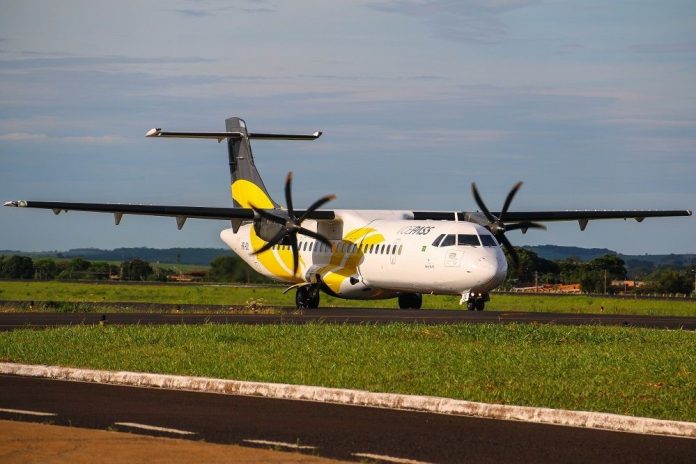 Frota da VOEPASS é formada por aeronaves ATR72 e ATR42. Foto: Guilherme Oliveira