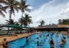 Brotas garante carnaval animado e sem aglomerações Hidroginástica em uma das piscinas do Brotas Eco Hotel Fazenda. Foto: Divulgação