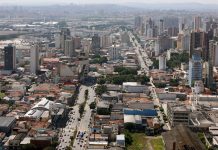O que abre e fecha no feriado de Natal em São Caetano Foto aérea da Avenida Goiás. Foto: Divulgação/PMSCS