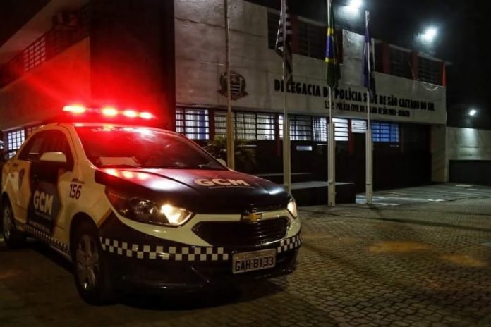 Prisão aconteceu na madrugada desta terça-feira, 25/01. Foto: Divulgação / GCM / PMSCS