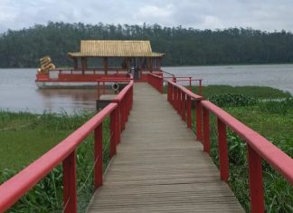 Ribeirão Pires abre visitação da Torre de Miroku Pier do Parque Oriental será o ponto de partida para a travessia da Billings em direção à Torre de Miroku. Foto: Divulgação/PMRP