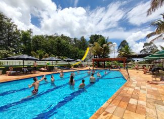Brotas Eco Hotel Fazenda está com descontos na hospedagem Uma das piscinas do Brotas Eco Hotel Fazenda. Foto: Divulgação