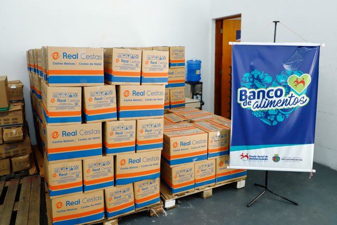 230 cestas foram doadas pelo ParkShoppingSãoCaetano. Foto: Eric Romero / PMSCS