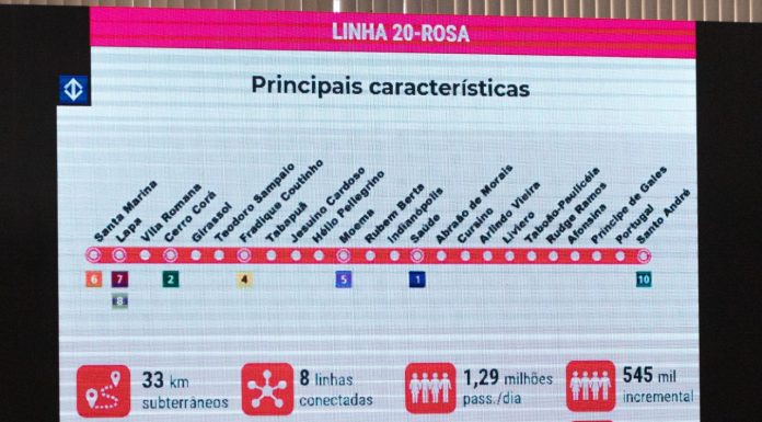 Santo André pode receber estações do Metrô Governo do Estado pretende lançar em 2023 edital para projeto básico da Linha 20-Rosa, que contará com 33 km de extensão. Foto: Alex Cavanha/PSA