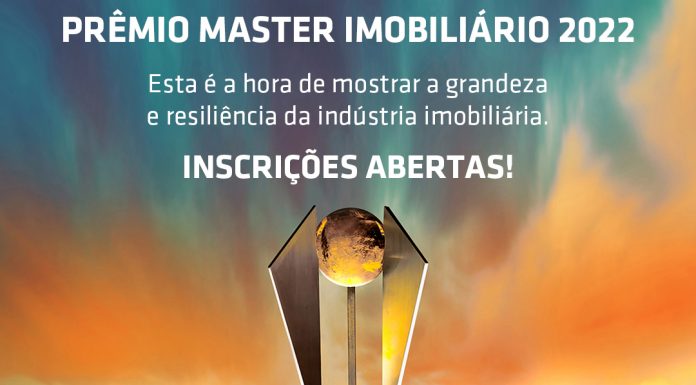 Inscrições abertas para o Prêmio Master Imobiliário Parceria entre Fiabci-Brasil e Secovi-SP, a premiação promete inovar mais uma vez. Arte: Divulgação