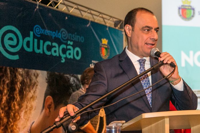 Prefeito José Auricchio Junior. Foto: Letícia Teixeira / PMSCS