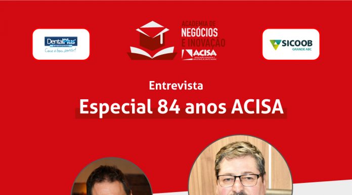ACISA terá live especial Live comemora aniversário da Associação. Arte: Divulgação/ACISA