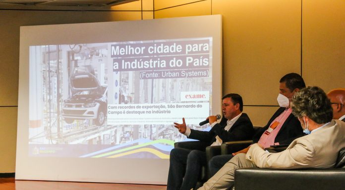 São Bernardo é referência em negócios Prefeito Orlando Morando apresentou medidas de incentivo à comitiva da Câmara de Comércio Brasil-Catalunha. Foto: Divulgação