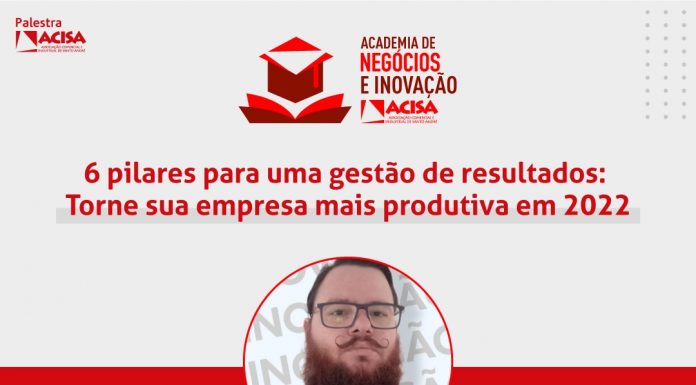 ACISA e SEBRAE promovem nova palestra Evento será trasnmitido nas plataformas digitais. Arte: Divulgação