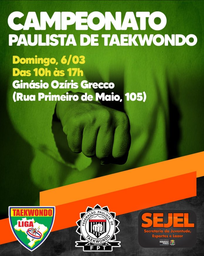 Local será sede de uma das etapas do Campeonato Paulista de Taekwondo. Arte: Divulgação/PMRP