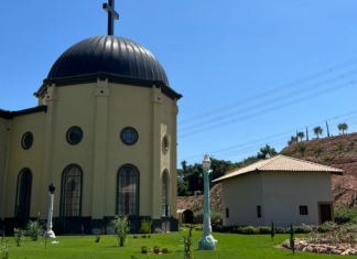 Novo Santuário de Santa Rita será inaugurado em maio Local abriga um Centro Comercial, a Casa para o Clero, um Velário, sanitários, vestiários, fraldário, praça de alimentação e heliponto. Foto: Divulgação / Santuário de Santa Rita de Cássia