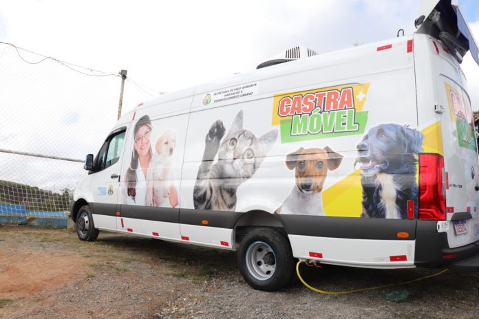 A van do castramóvel visitará vários bairros da Estância nas próximas semanas. Foto: Divulgação/PMETRP