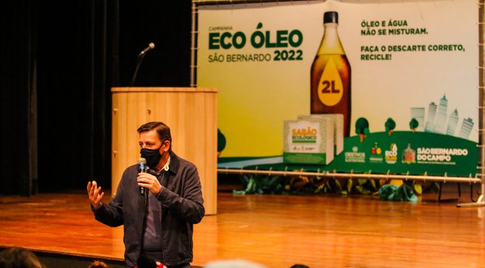 São Bernardo reedita campanha Eco Óleo 2022 Iniciativa envolve sensibilização de toda rede de Educação para arrecadação de óleo de cozinha usado; cidade registra recorde mundial. Foto: Gabriel Inamine/PMSBC