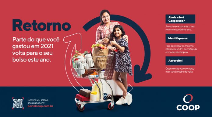 COOP retorna milhões aos cooperados Ao todo, foram retornados R$ 12 milhões. Arte: Divulgação/COOP