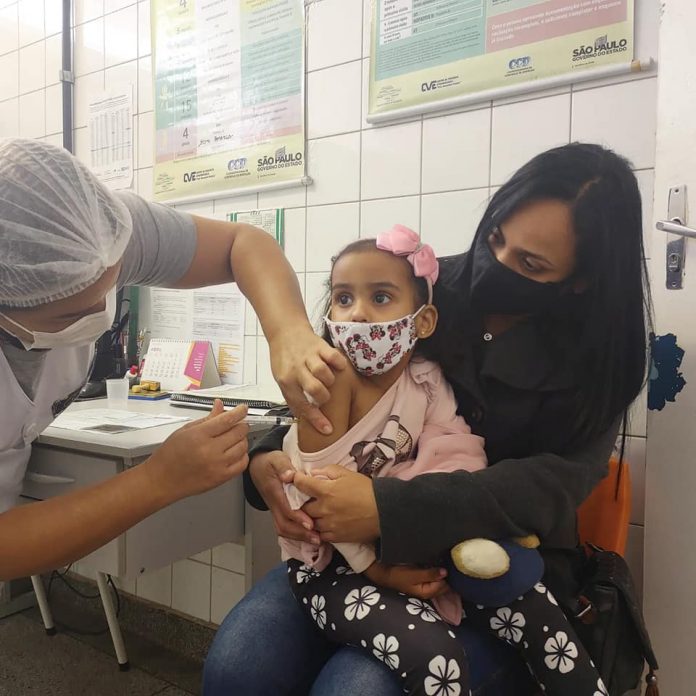 505 crianças foram imunizadas contra o vírus da Influenza. Foto: Divulgação/PMRP