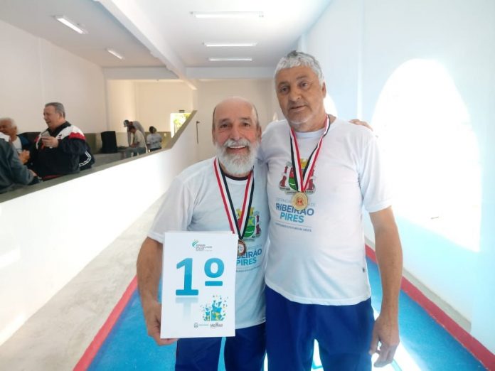 Nelson Barba e Rubens Silva conquistaram o pódio na malha. Foto: Divulgação/DECOM RP