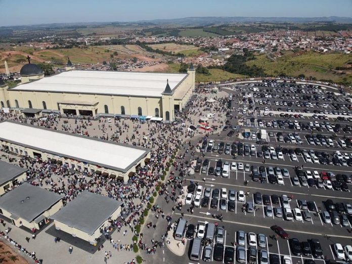 A cidade recebeu cerca de 100 mil visitantes para a inauguração do Santuário dedicado à Santa Rita de Cássia. Foto: Divulgação