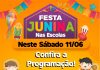 Escolas realizam Festas Juninas neste sábado Evento será promovido em seis escolas. Arte: Divulgação