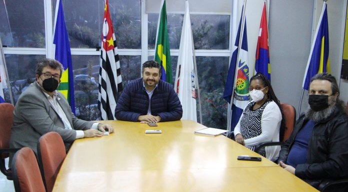 Consórcio ABC recebe reitor da UFABC Reunião aconteceu nesta segunda-feira, 27/06. Foto: Divulgação/Consórcio ABC