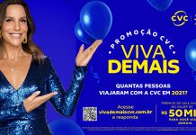 CVC vai premiar consumidores com R$ 50 mil para a viagem dos sonhos