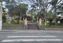 Turismo de Ribeirão Pires promove zeladoria na Praça da Matriz