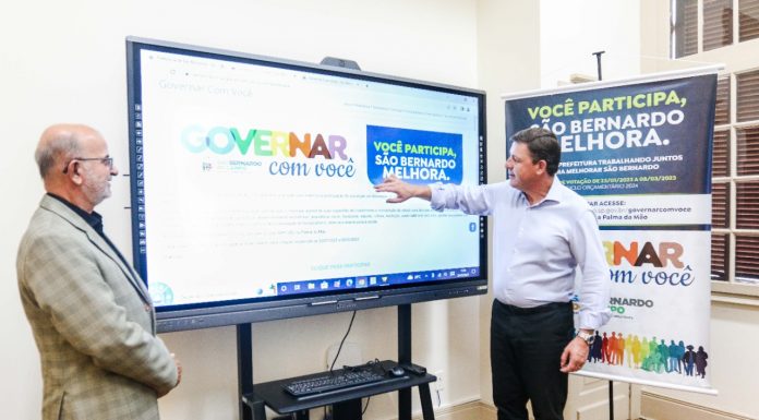 “Programa Governar com Você” tem sua 7ª edição lançada em São Bernardo