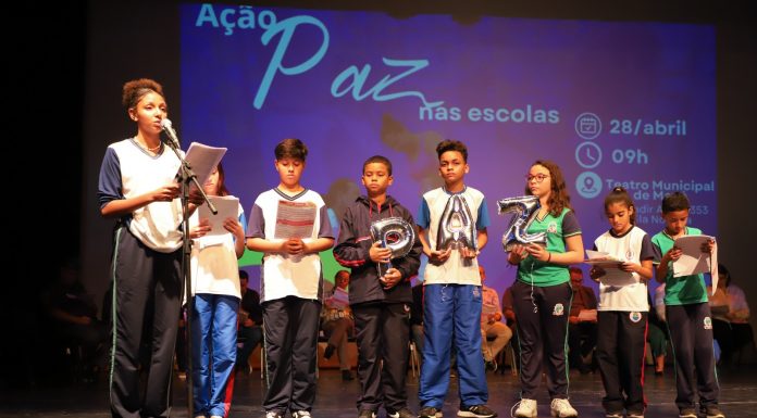 Estudantes de Ribeirão Pires participam de movimento regional pela cultura de paz nas escolas