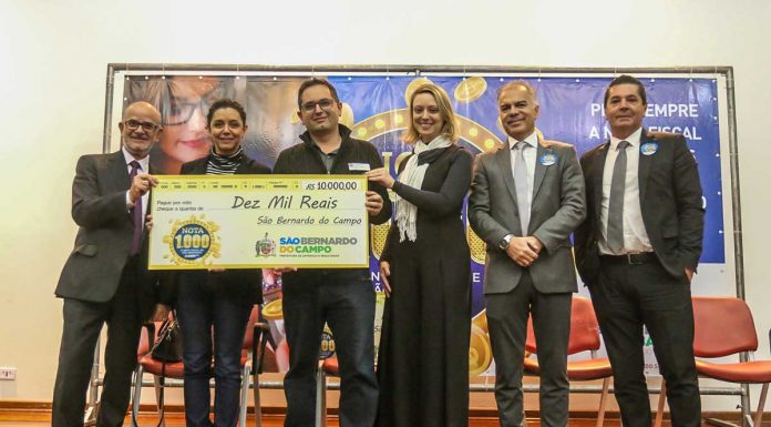 Em 3ª premiação do ano, Nota 1.000 distribui R$ 100 mil em São Bernardo