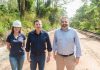Orlando Morando vistoria andamento das obras da Estrada dos Alvarengas