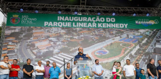 São Caetano inaugura parque linear na Kennedy e entrega Cidade das Crianças revitalizada