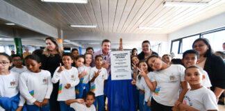 Orlando Morando entrega ampliação da EMEB Luiza Maria de Farias