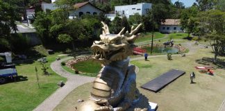 Ribeirão Pires entrega o Monumento Dragão Kinryo no Parque Oriental