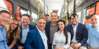 Ao lado de Marcelo Lima, o vice-governador Felicio Ramuth garantiu BRT-ABC para 2026