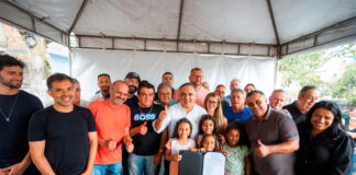 Marcelo Lima assina primeira ordem de serviço da gestão, em São Bernardo