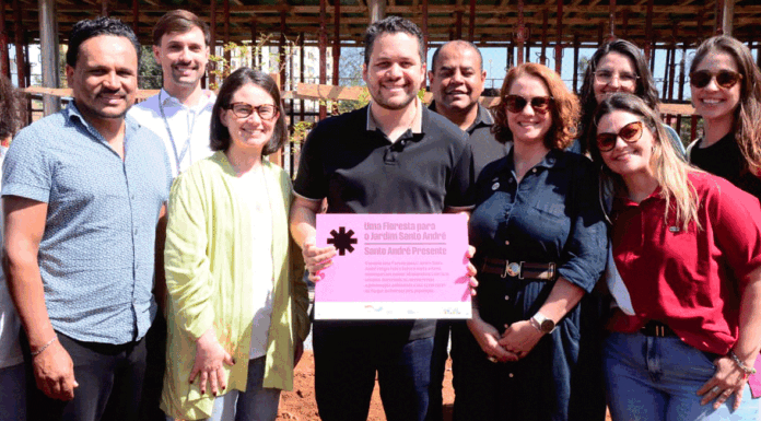 Jardim Santo André recebe primeiras intervenções do programa Floresta Urbana