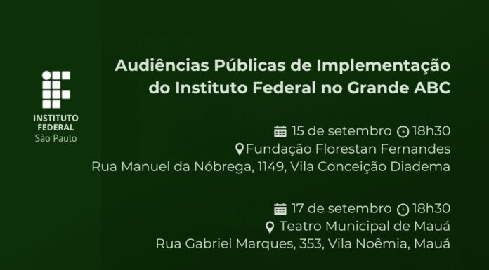 Grande ABC realiza segunda rodada de audiências públicas para instalação do Instituto Federal