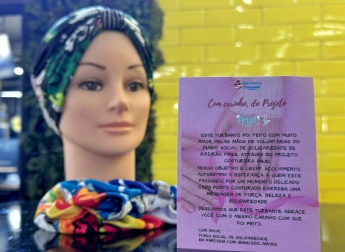 Fundo Social de Ribeirão Pires inicia entrega de turbantes do Projeto Costureira Anjo