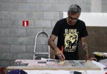 Pinacoteca de Ribeirão Pires recebe vivência de stencil com artista Daniel Melim