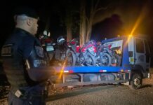 Em São Bernardo, Romu identifica cinco motos com placas adulteradas escondidas em área de mata