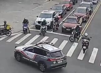 PM captura procurado da Justiça após ação integrada com o Smart Sanca no Bairro Fundação