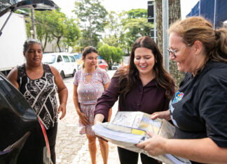 Fundo Social realiza primeira entrega Drive-Thru da Santo André Solidária