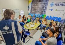 Consultório na Rua de Santo André recebe equipe de saúde de Hortolândia para visita técnica ao projeto